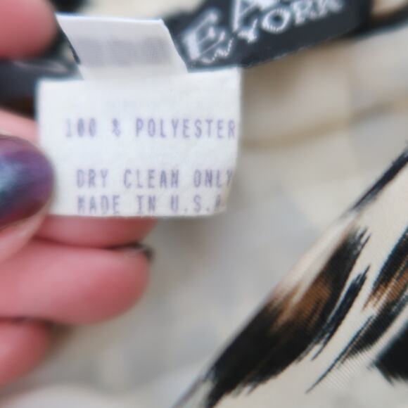 Vintage Forwear New York cream and brown leopard suit set L - Picture 8 of 8